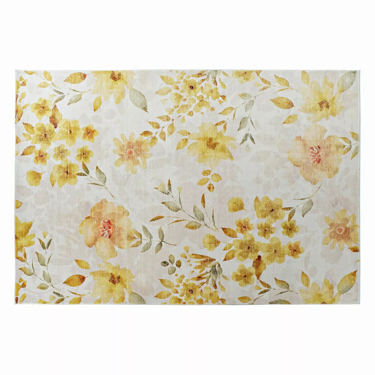 Teppich Dkd Home Decor Gelb Weiß Polyester Baumwolle Blomster (200 X 290 X günstig online kaufen