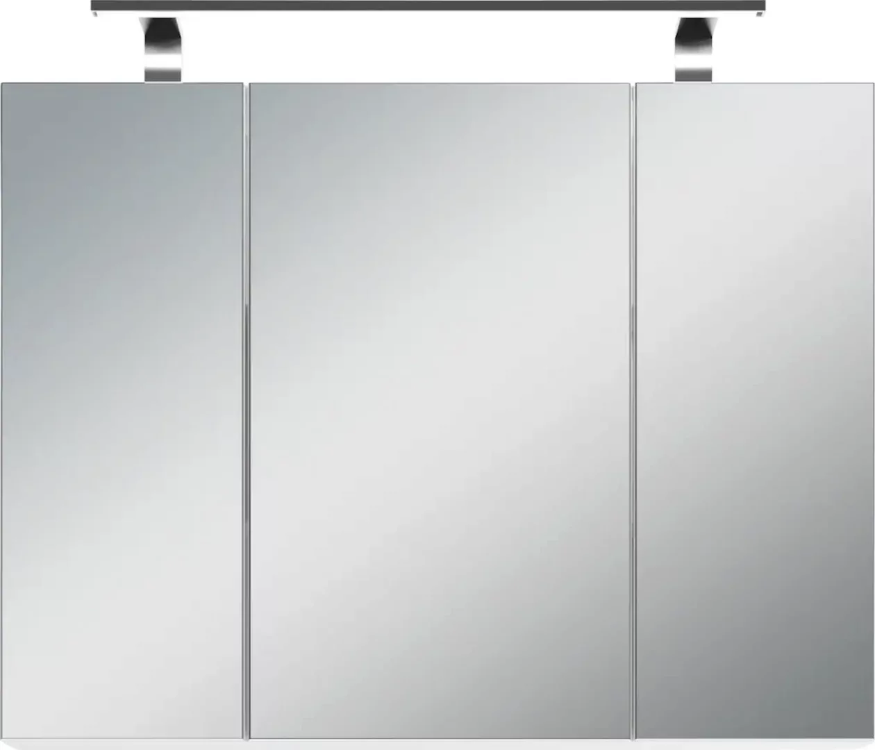 byLIVING Spiegelschrank "Spree", Breite 80 cm, 3-türig, mit LED Beleuchtung günstig online kaufen