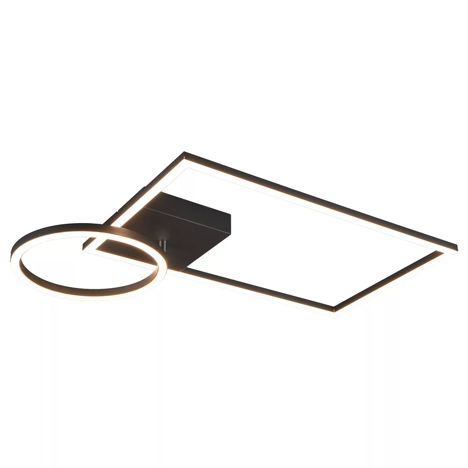 LED-Deckenleuchte Verso, dimmbar, 3.000 K, schwarz günstig online kaufen