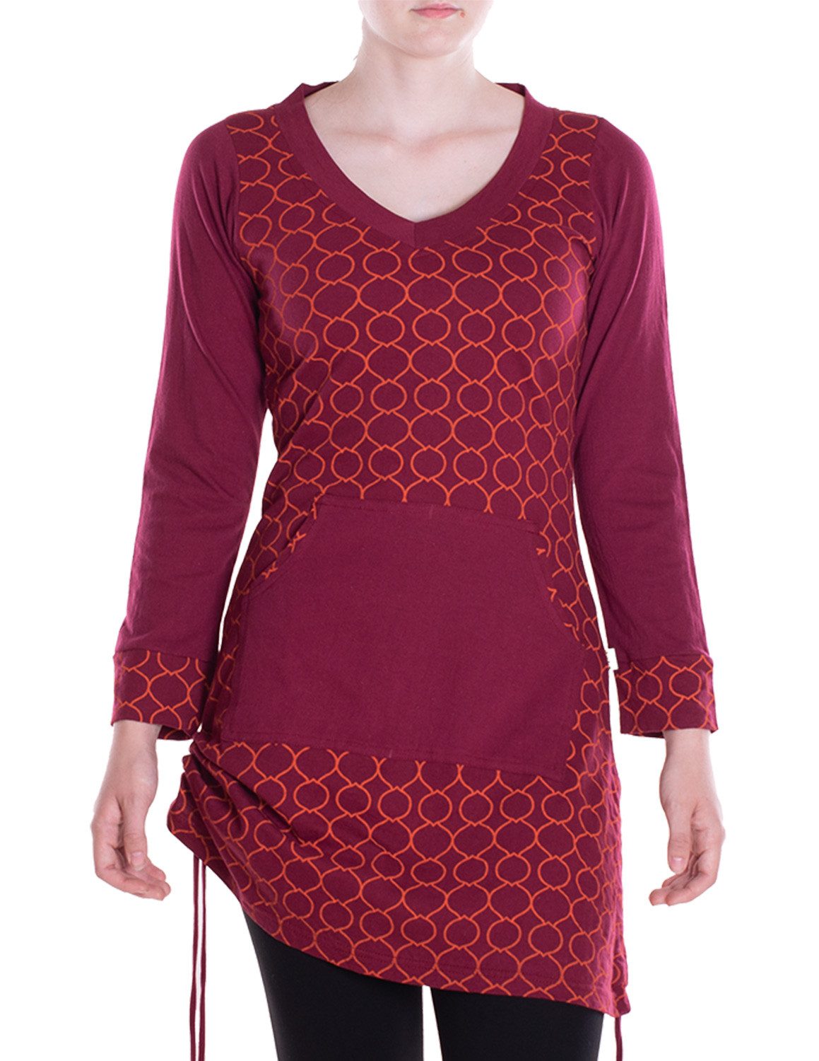 Vishes Langarmshirt Leichtes Langarmshirt-Kleid Kurze Damen günstig online kaufen