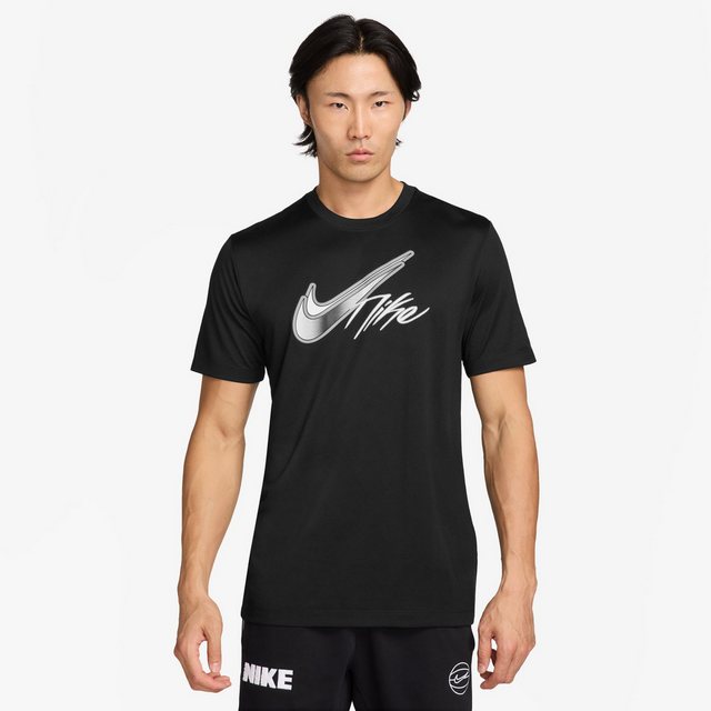 Nike Kurzarmshirt Dri-FIT Trainings- T-Shirt Herren schwarz/weiß günstig online kaufen