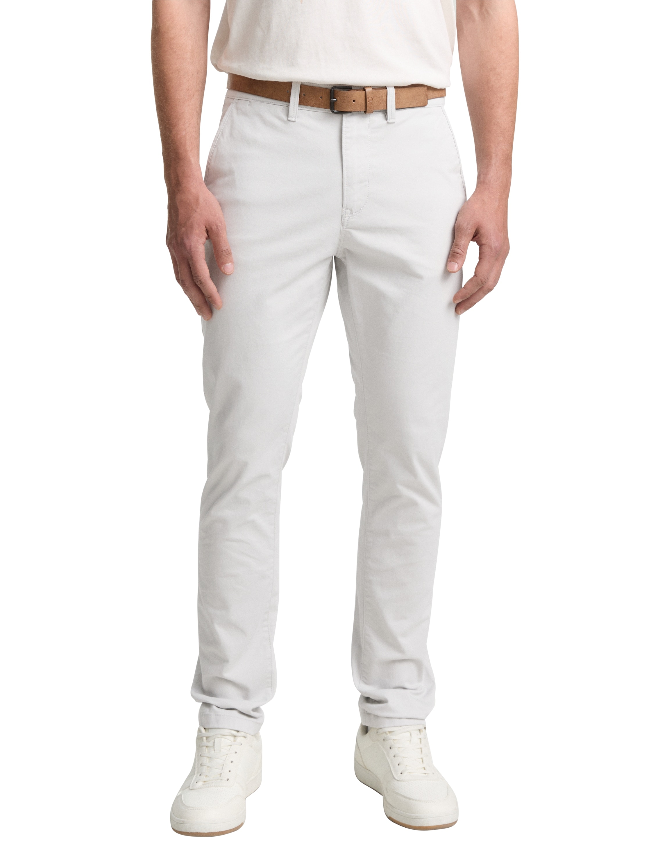 TOM TAILOR Denim Chinohose, (mit Gürtel), leicht vorgewaschen günstig online kaufen