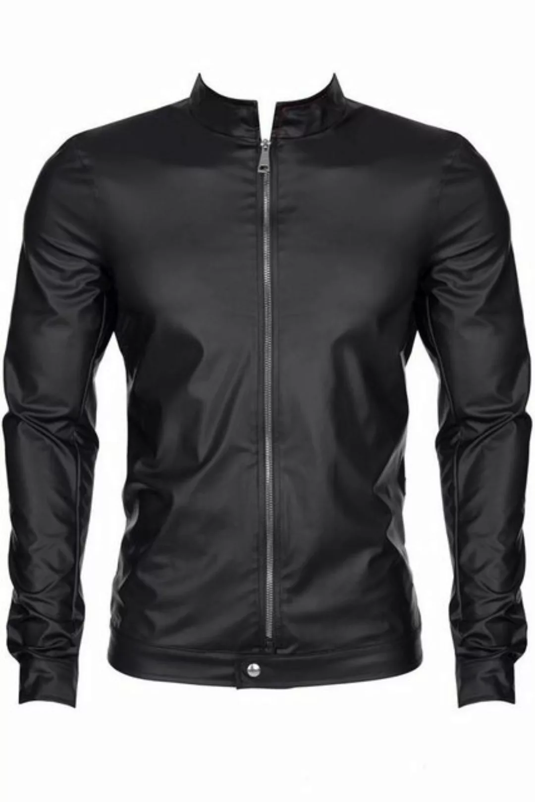 Regnes Fetish Planet Lederimitatjacke in schwarz - XL günstig online kaufen