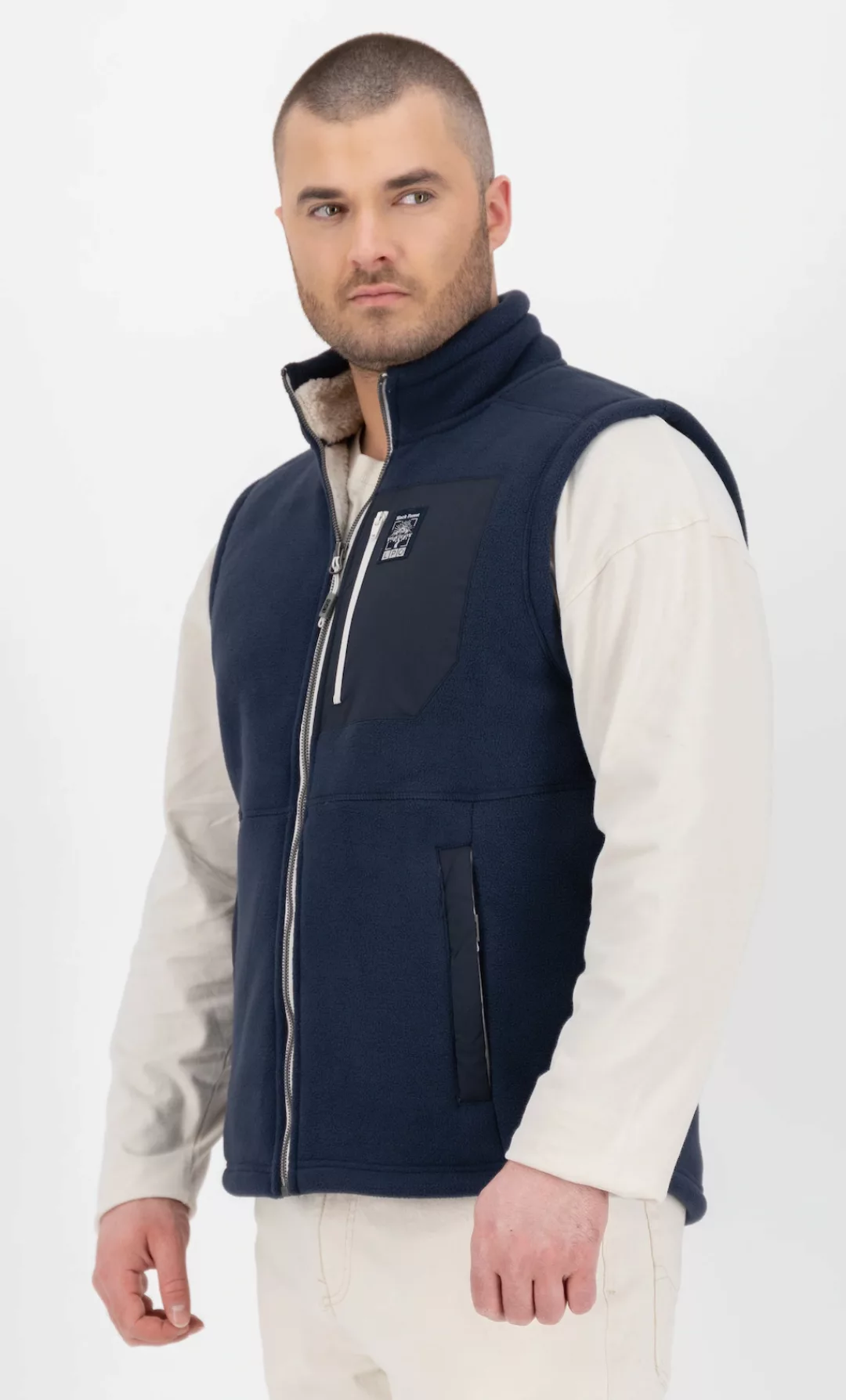 LPO Funktionsweste "RAVIN MN", Stehkragen, mit Langhaarfleece gefüttert günstig online kaufen
