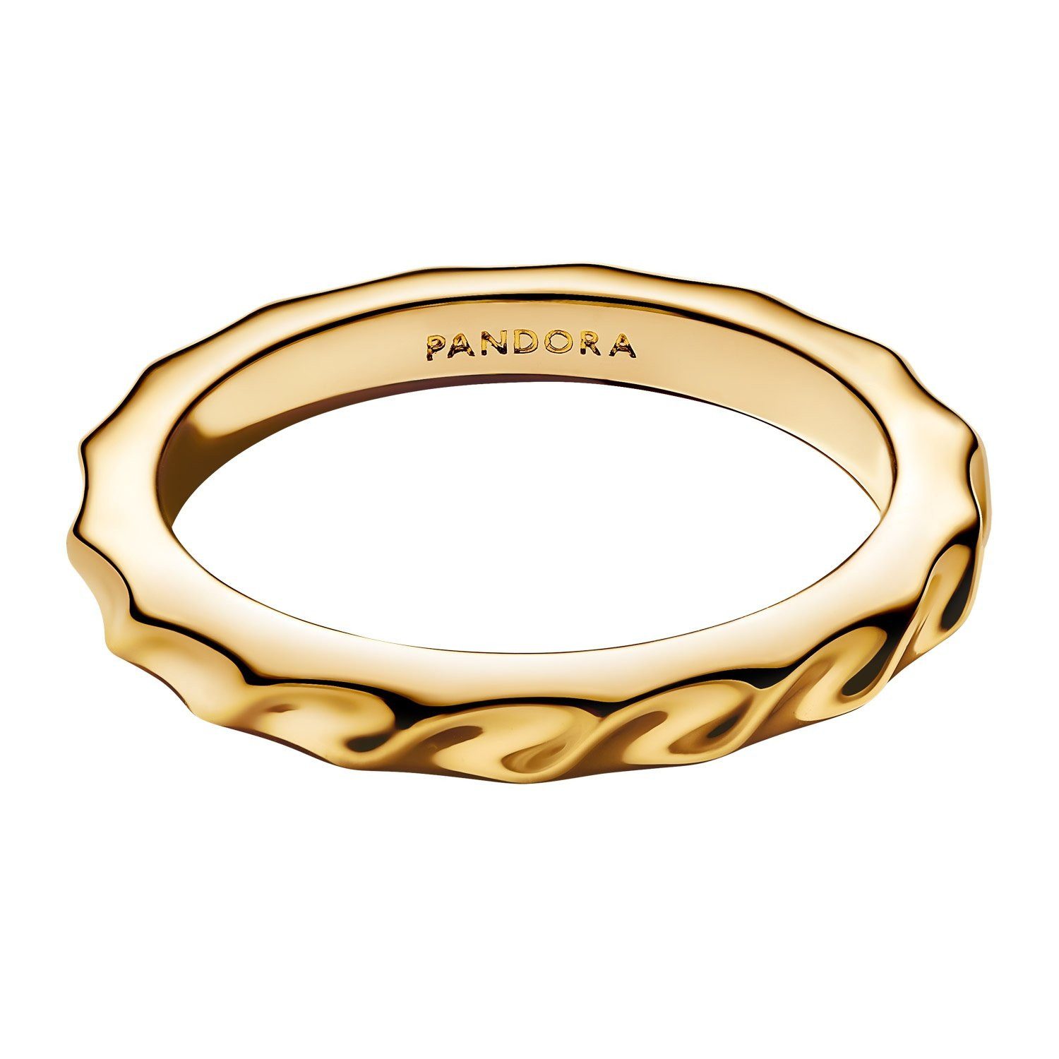 Pandora Fingerring Wellig Goldfarben günstig online kaufen