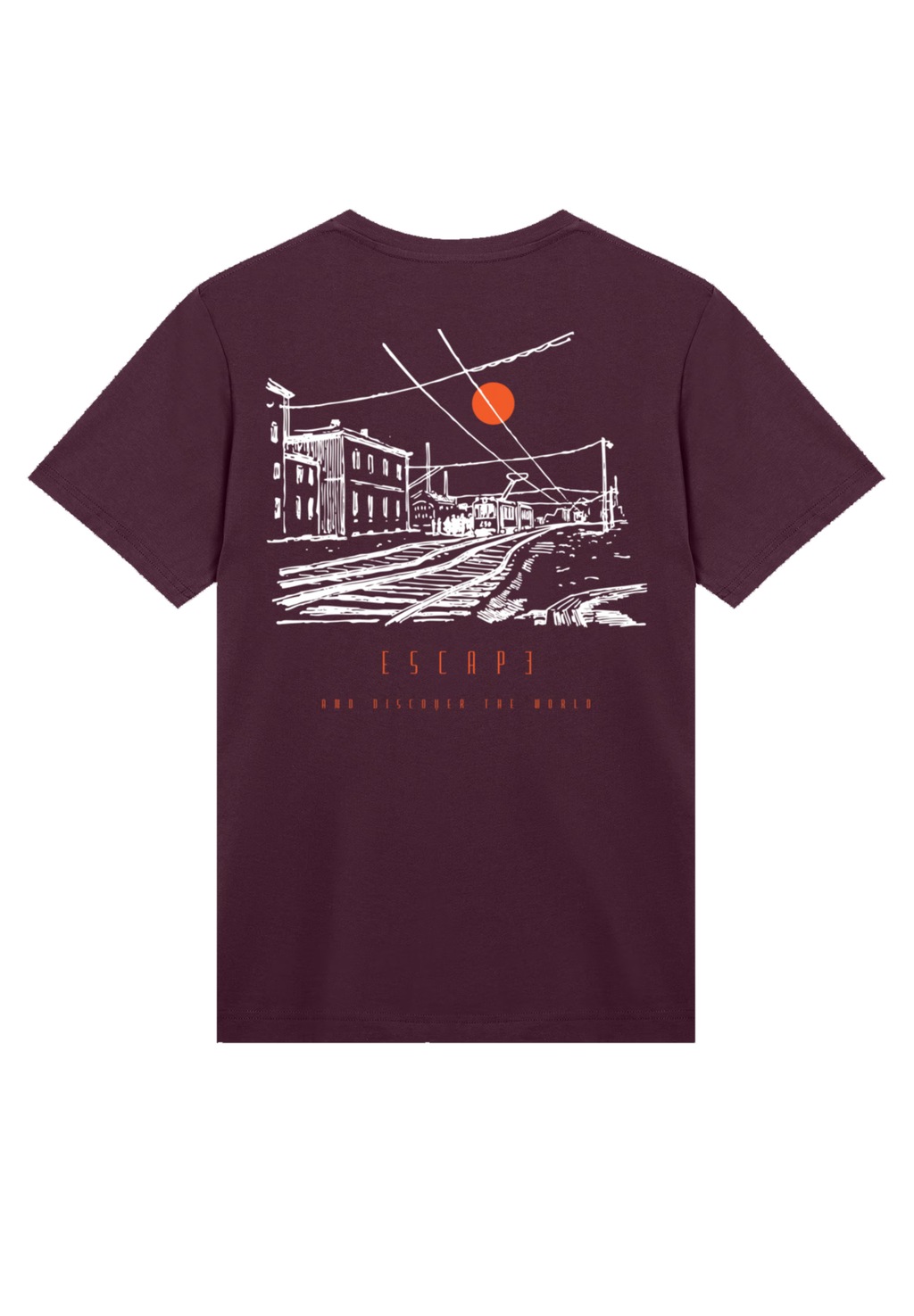 F4NT4STIC T-Shirt "Escape Discover the World Town Train Station", Premium Q günstig online kaufen