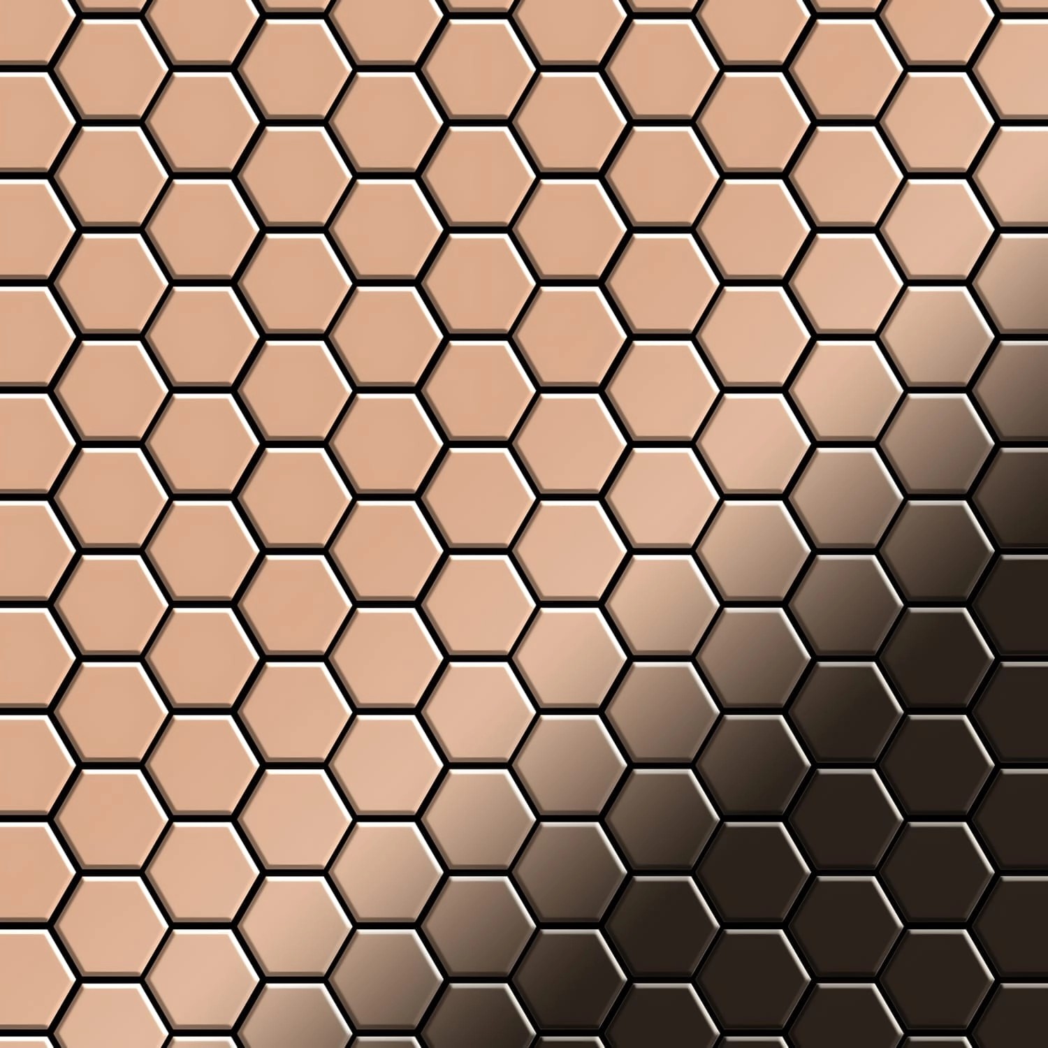 ALLOY Mosaik Fliese Massiv Metall Kupfer Gewalzt Kupfer 1,6mm Stark Honey-c günstig online kaufen