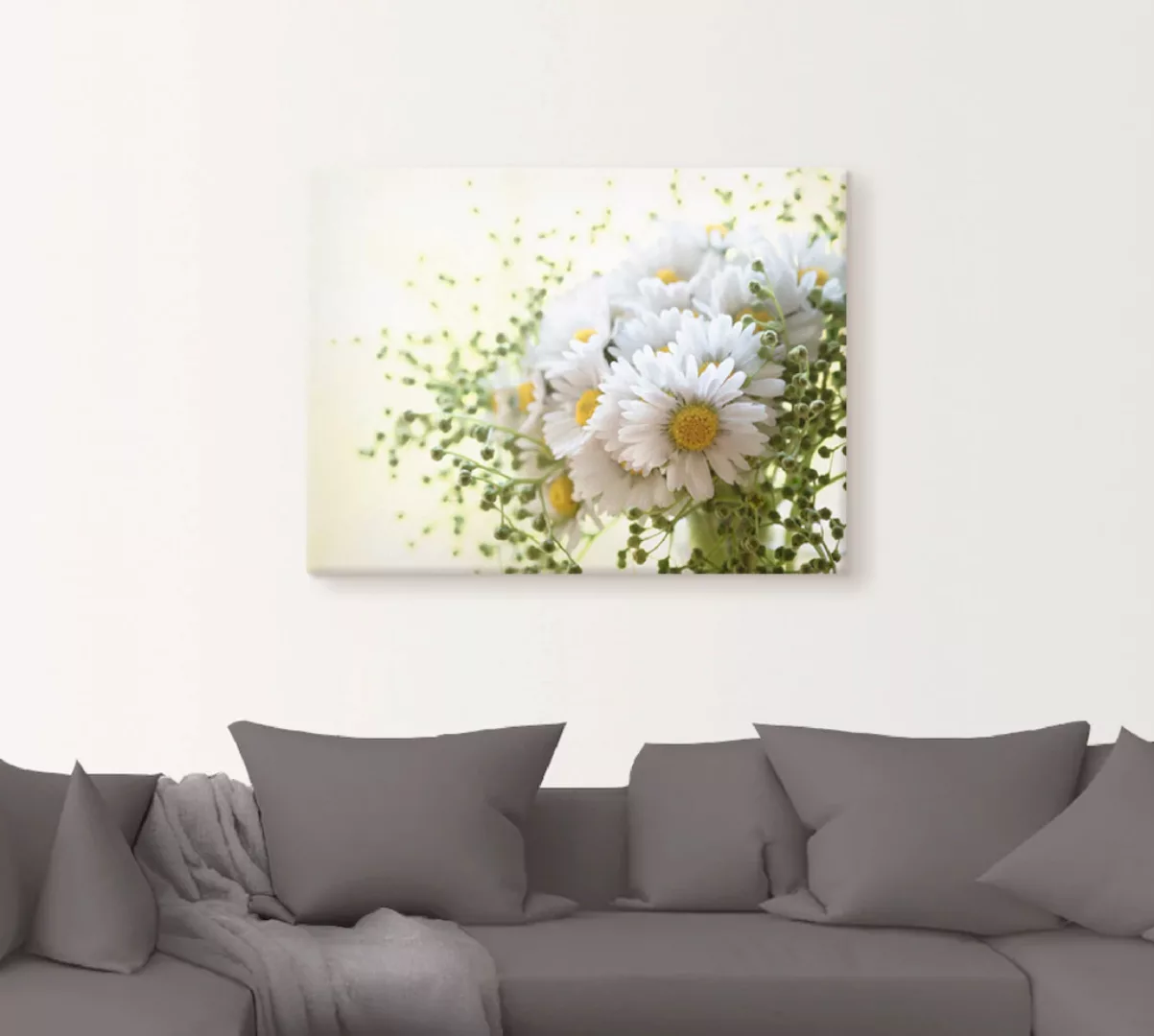 Artland Wandbild »Gänseblümchen und Hofstaat«, Blumen, (1 St.) günstig online kaufen