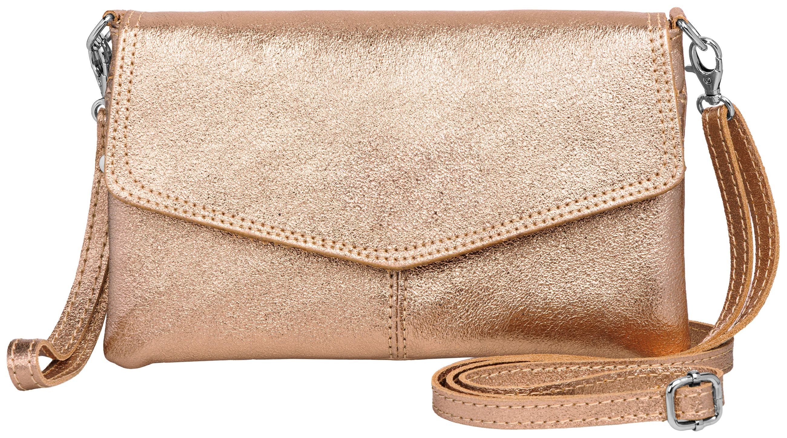 Caspar Clutch Abendtasche Leder Damen Umhängetasche günstig online kaufen