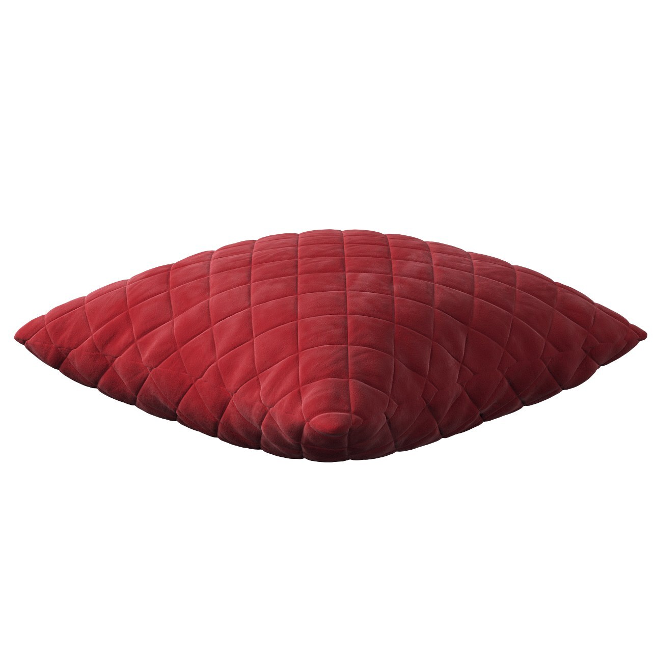 Kissenhülle Kinga gesteppt 43x43cm, rot, 43 x 43 cm, Velvet (704-15) günstig online kaufen
