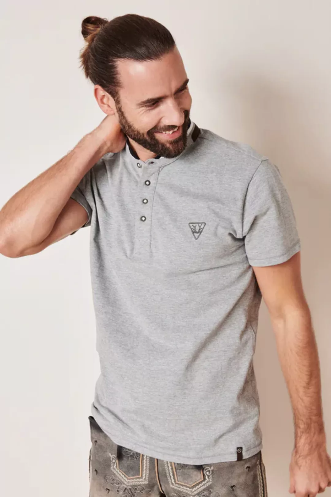 KRÜGER BUAM Poloshirt Trachten T-Shirt Denny günstig online kaufen