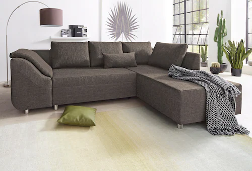 COLLECTION AB Ecksofa "Sally L-Form", mit und ohne Bettfunktion, inklusive günstig online kaufen