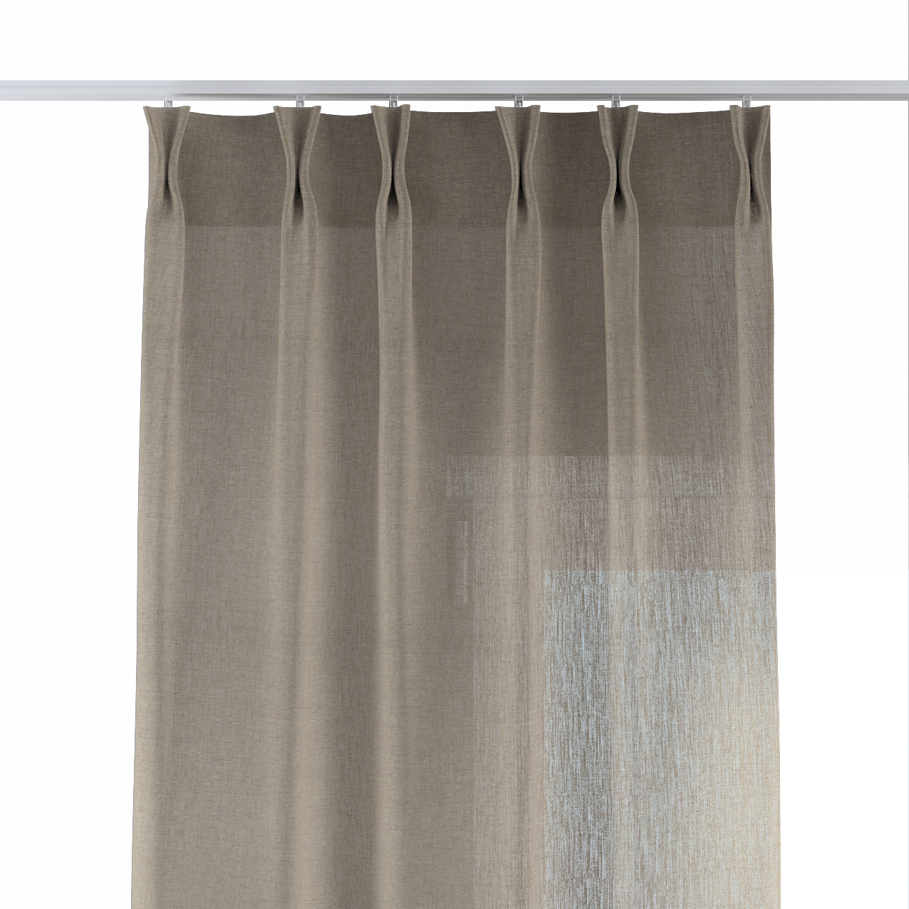 Vorhang mit flämischen 2-er Falten, beige, Delicate Premium (144-61) günstig online kaufen