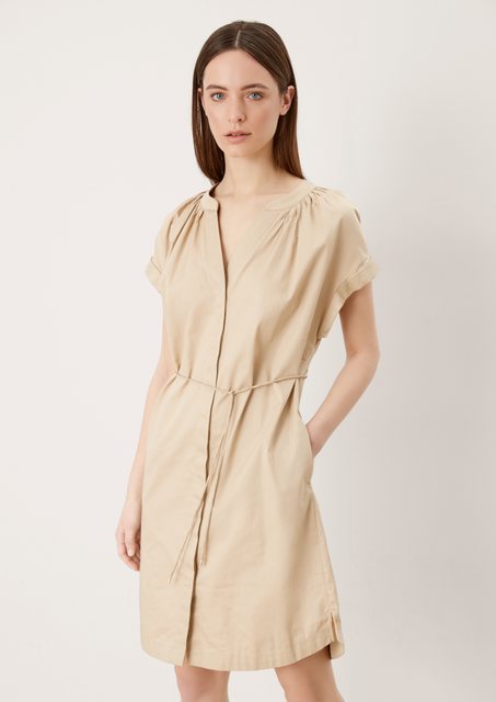 s.Oliver BLACK LABEL Minikleid Kleid mit Bindeband Raffung günstig online kaufen