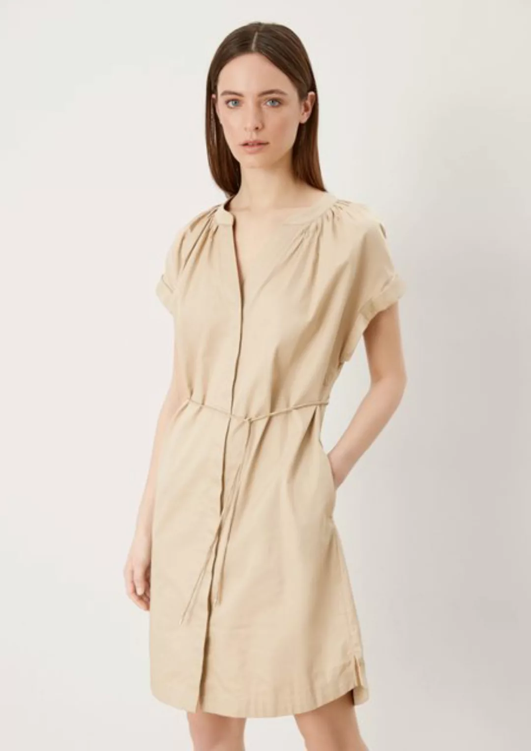 s.Oliver BLACK LABEL Minikleid Kleid mit Bindeband Raffung günstig online kaufen