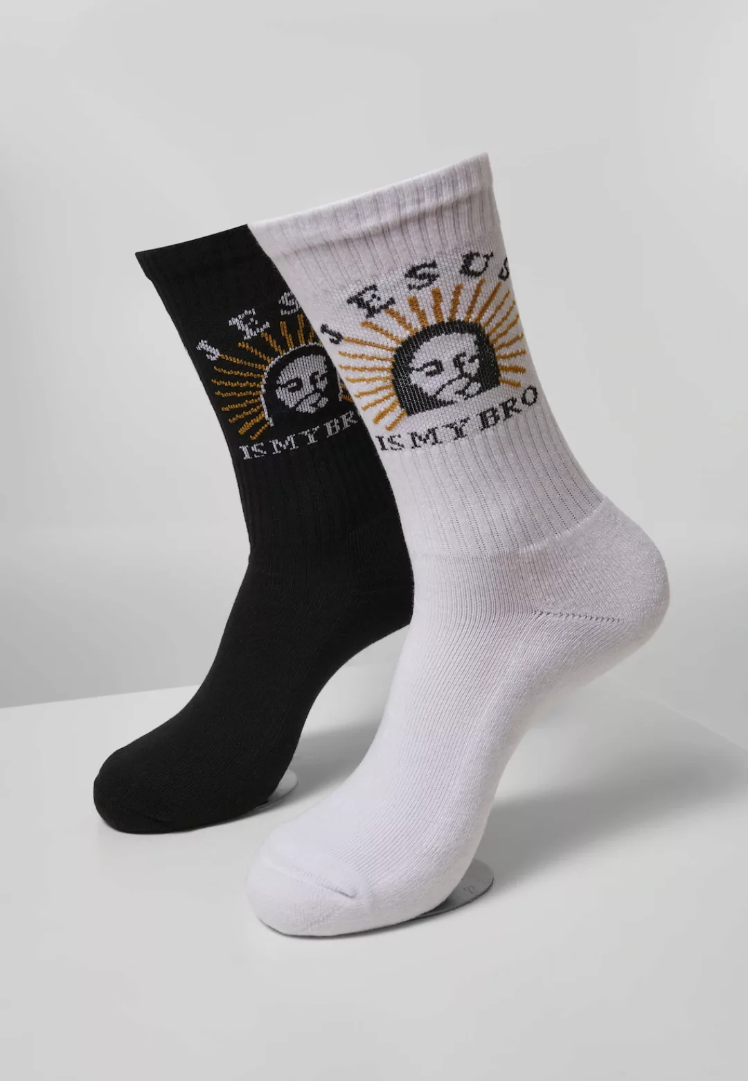 URBAN CLASSICS Strümpfe "Urban Classics Jesus Is My Bro Socks 2-Pack", (1 P günstig online kaufen