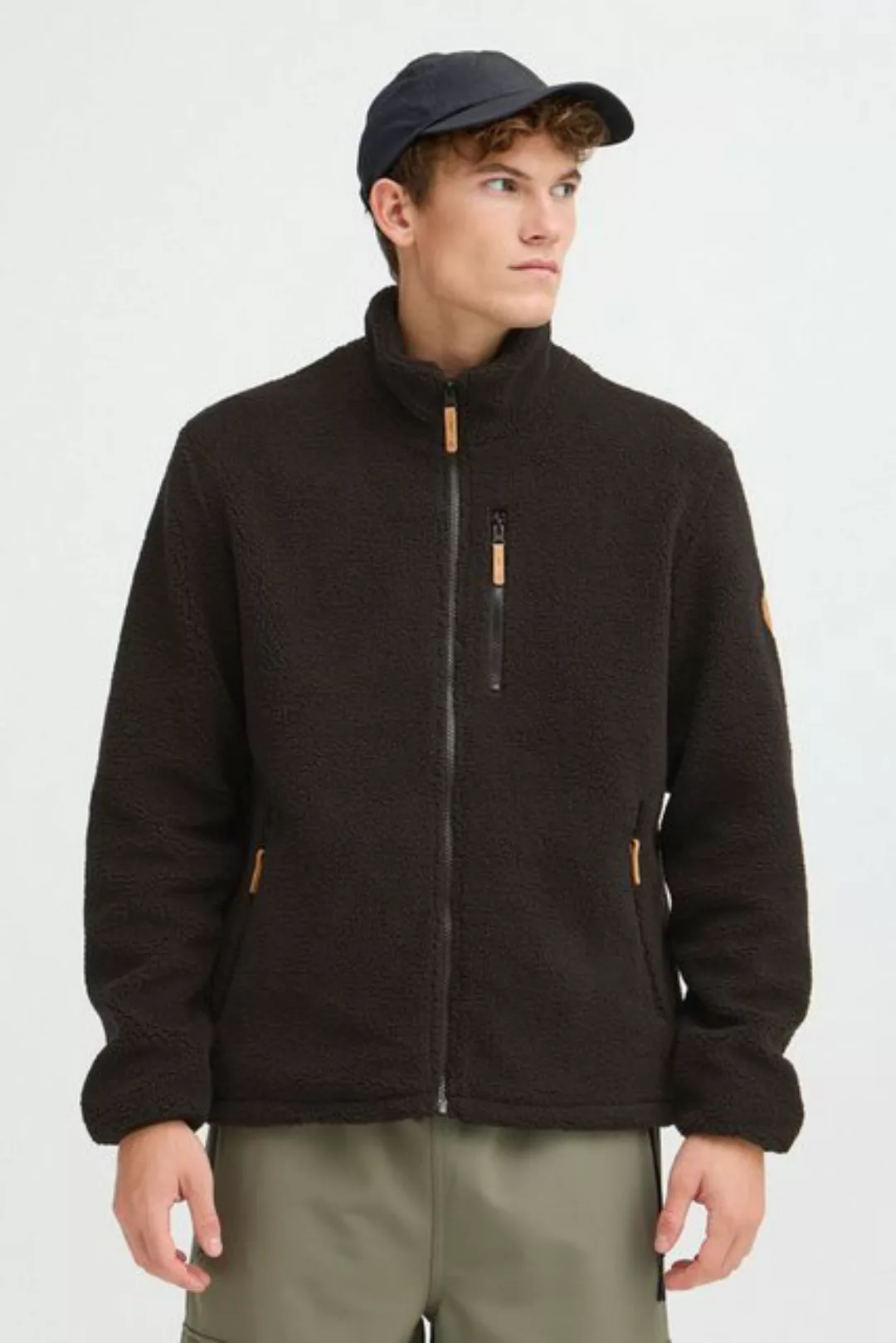 North Bend Fellimitatjacke NBSam M moderne Fleecejacke mit Reißverschlussta günstig online kaufen