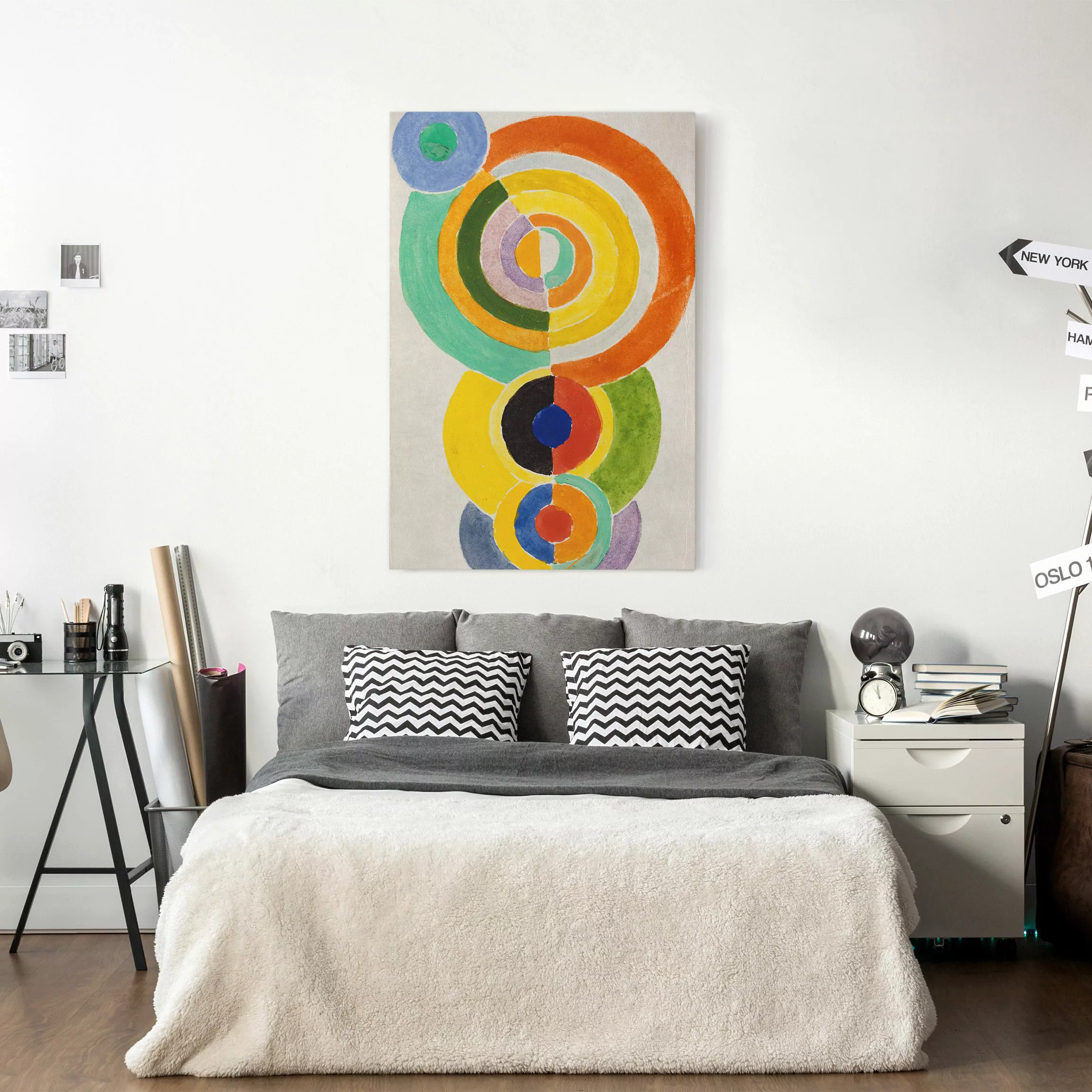 Leinwandbild - Hochformat Robert Delaunay - Rhythmus I günstig online kaufen