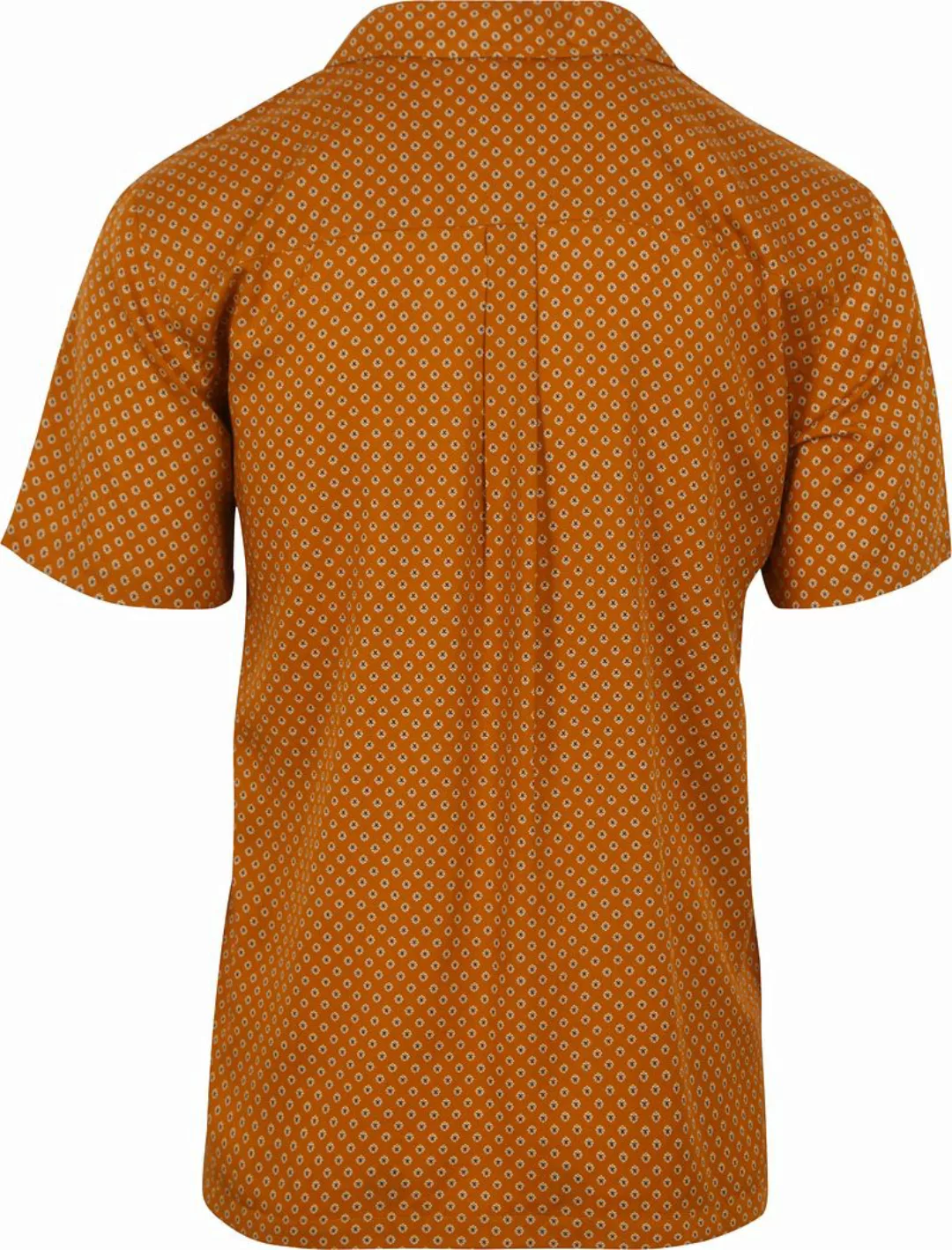 Superdry Hemd Kurzarm Orange Geo Tan Print - Größe XL günstig online kaufen