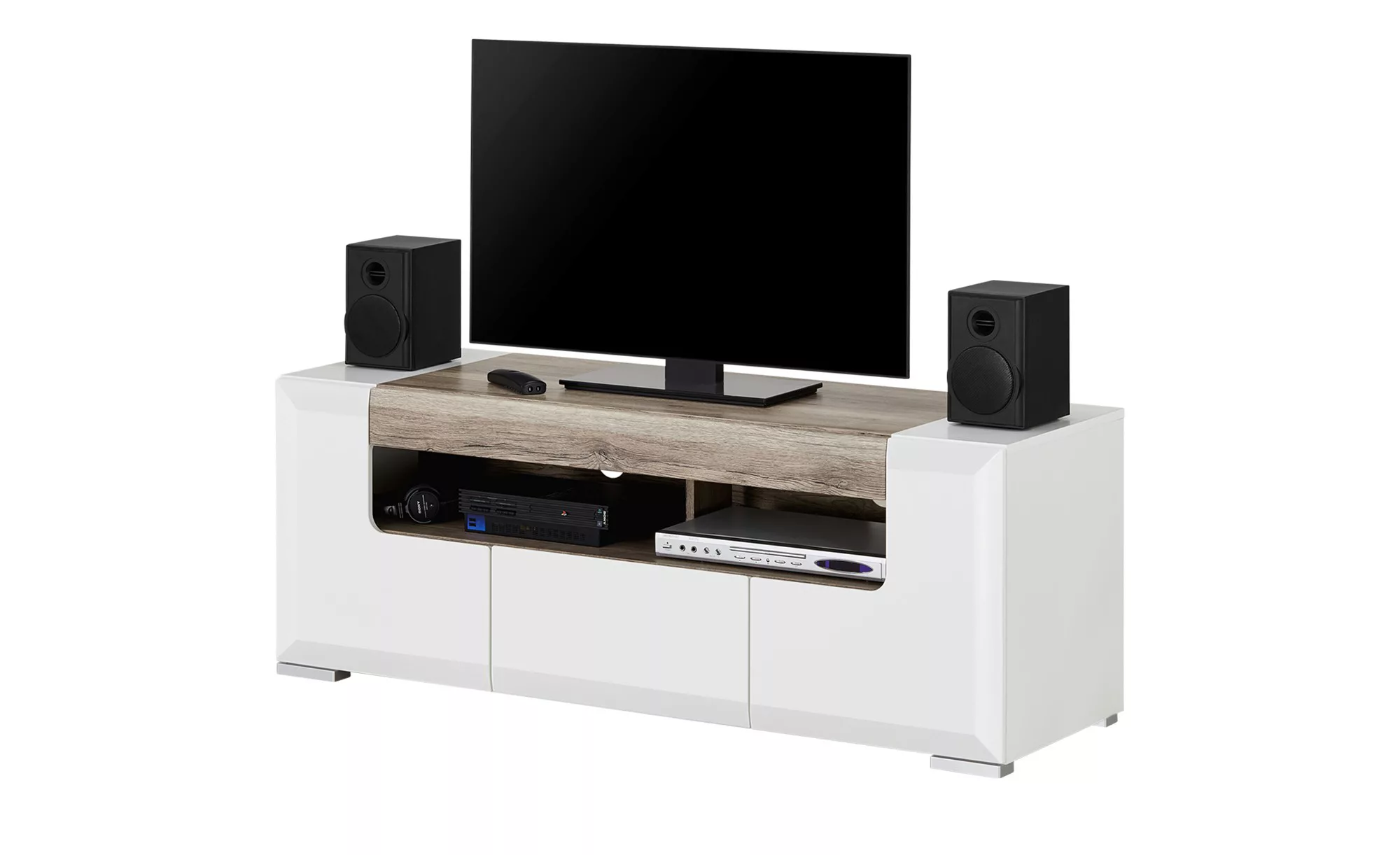 TV-Lowboard  La Vita - weiß - 140 cm - 52 cm - 45 cm - Sconto günstig online kaufen