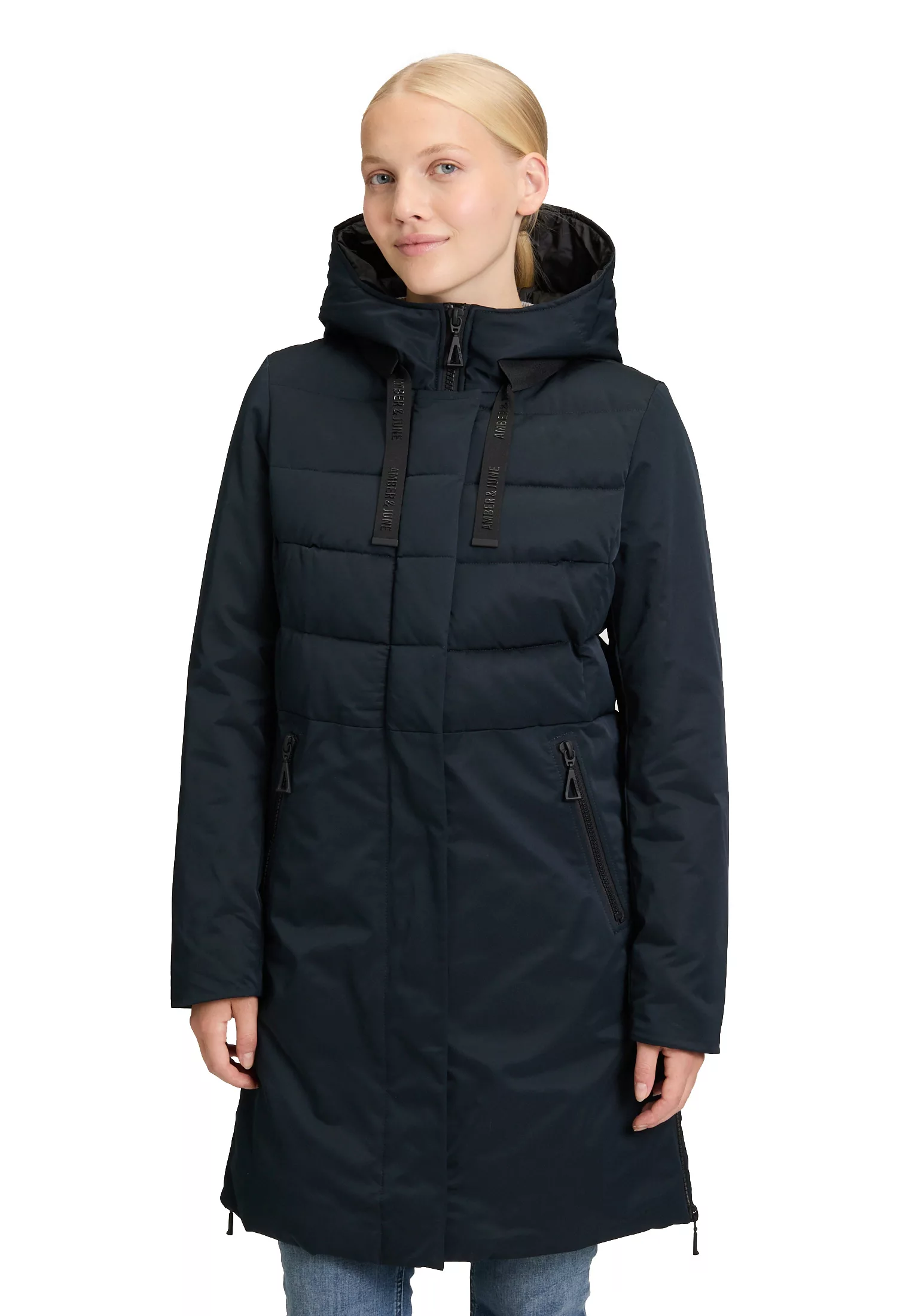 Amber & June Winterjacke "Amber & June Damen Winterjacke Kunstdaune", mit K günstig online kaufen