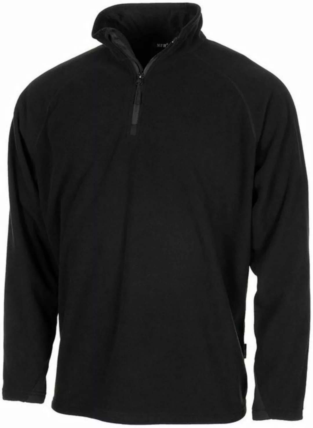 MFH Langarmshirt Shirt, "Troyer", Microfleece, langarm, schwarz, 200 g/m² günstig online kaufen