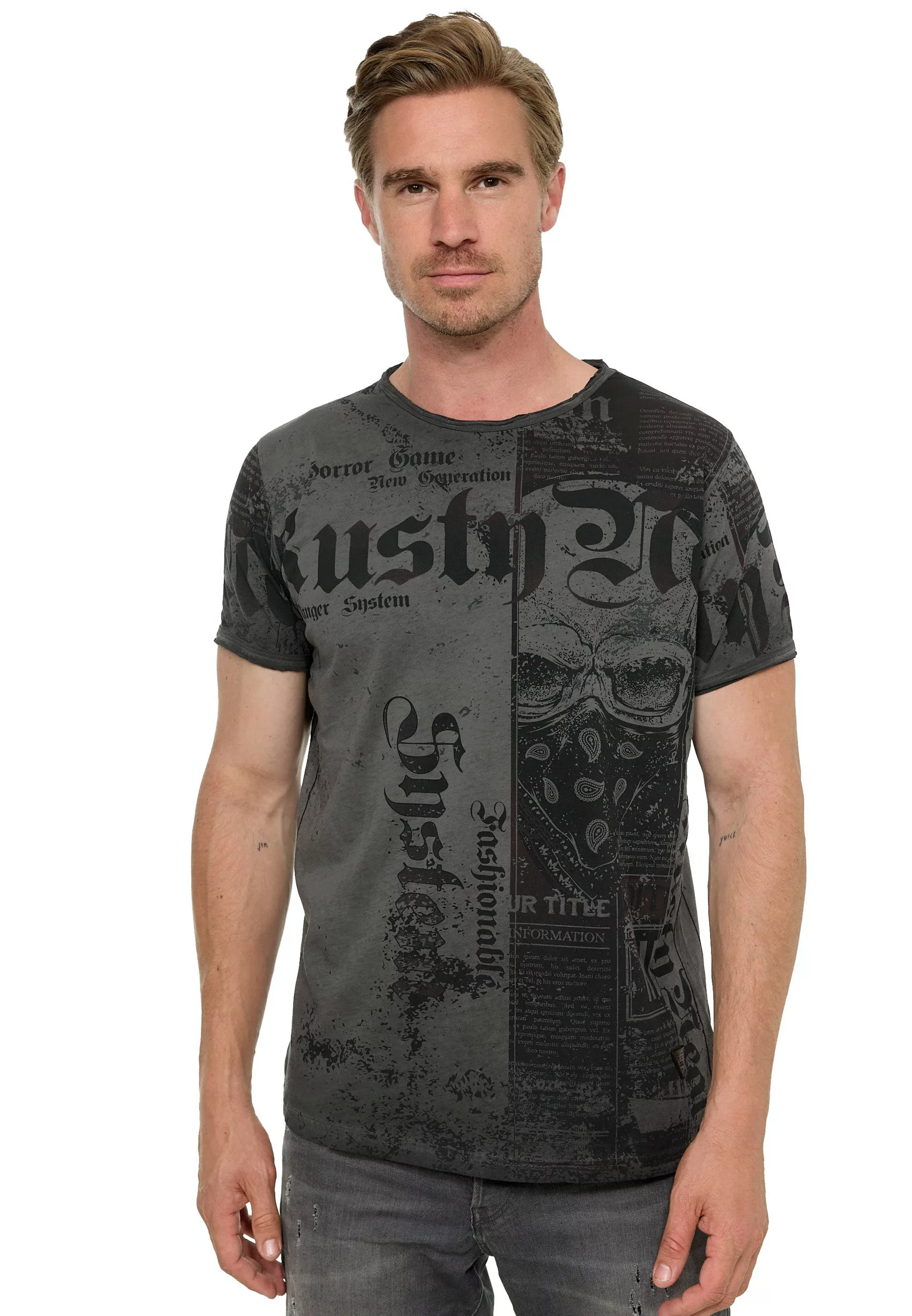 Rusty Neal T-Shirt, mit Allover-Druck günstig online kaufen