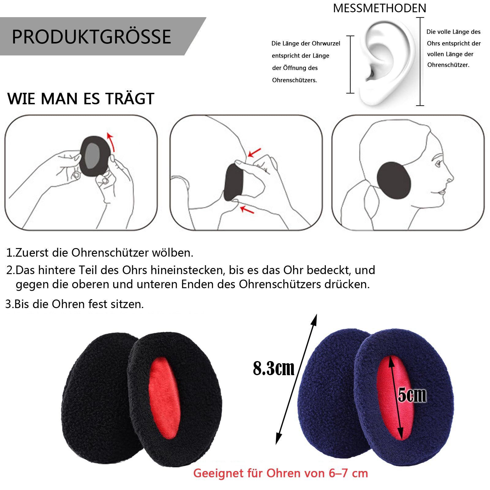 Coonoor Ohrenwärmer 2 Paar Ohrenschützer, Ohrenwärmer, günstig online kaufen