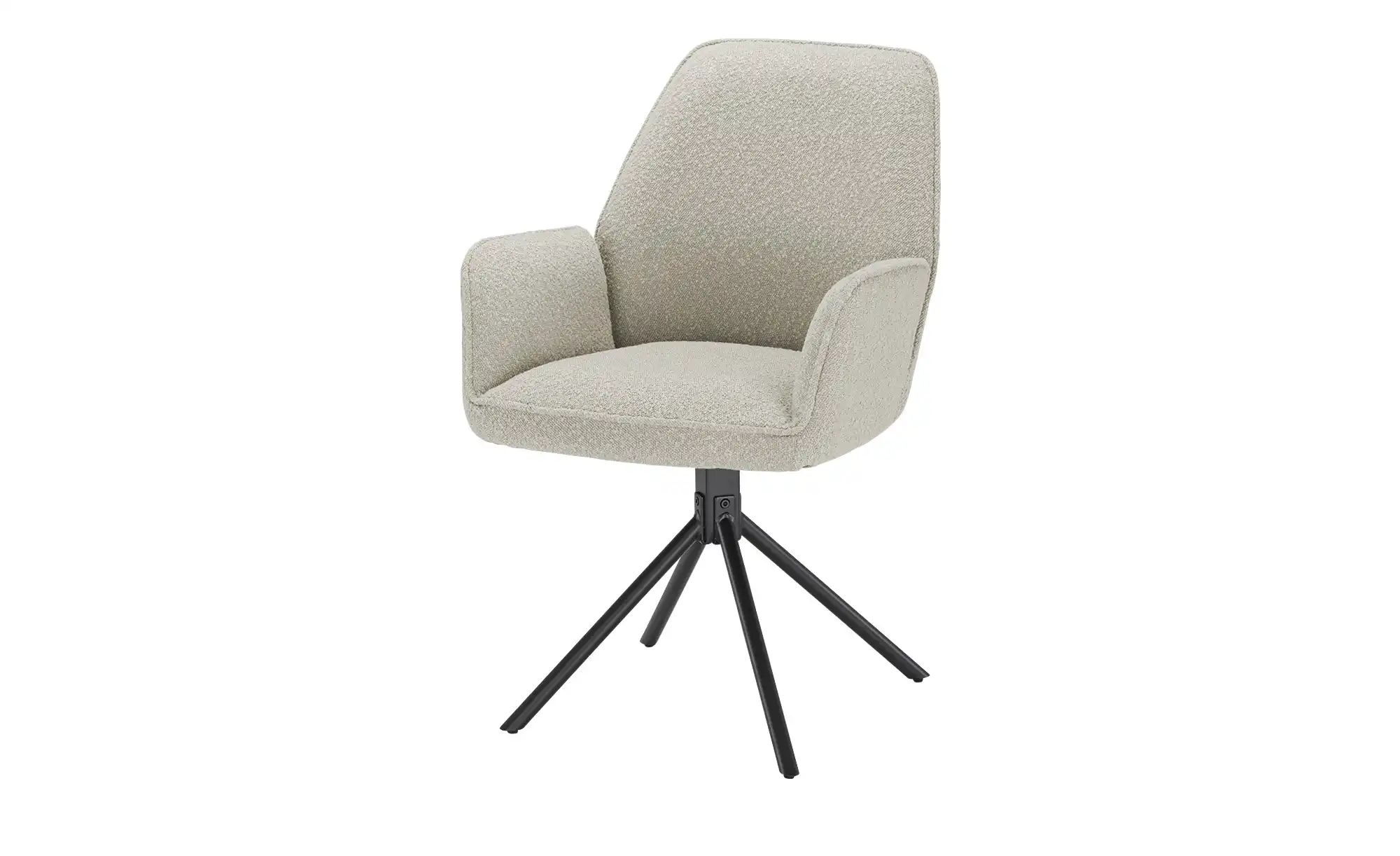 Stuhl  aus Teddy-Bouclé Flynn ¦ grau ¦ Maße (cm): B: 60 H: 86 T: 62 Stühle günstig online kaufen