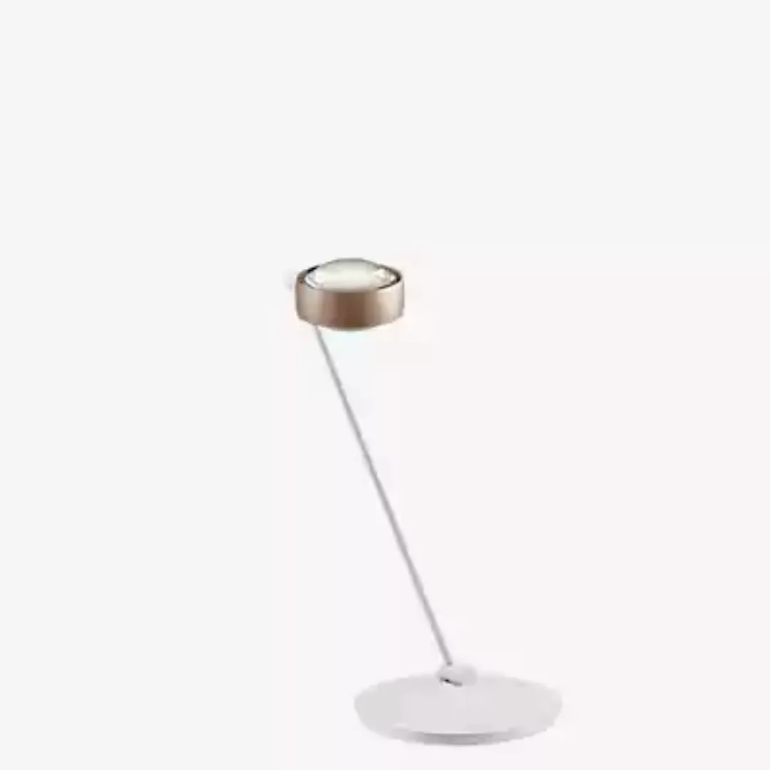 Occhio Sento Tavolo 60 D Tischleuchte LED rechts, Kopf gold matt/Body weiß günstig online kaufen