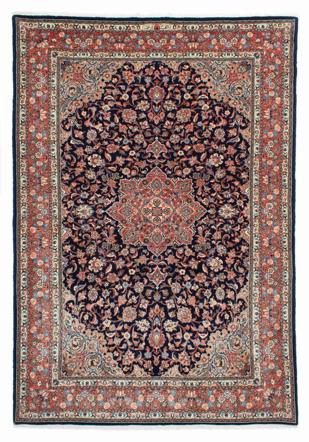 morgenland Wollteppich »Golpayegan Medaillon Blu scuro 306 x 214 cm«, recht günstig online kaufen