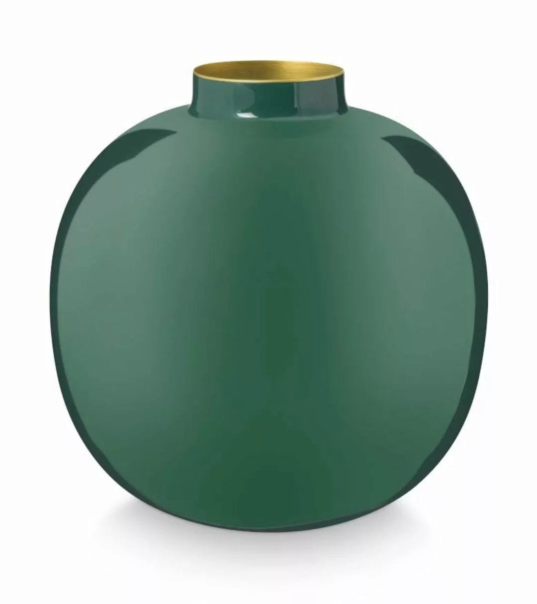 PIP STUDIO Vasen Vase Metal Dark Green 23 cm günstig online kaufen