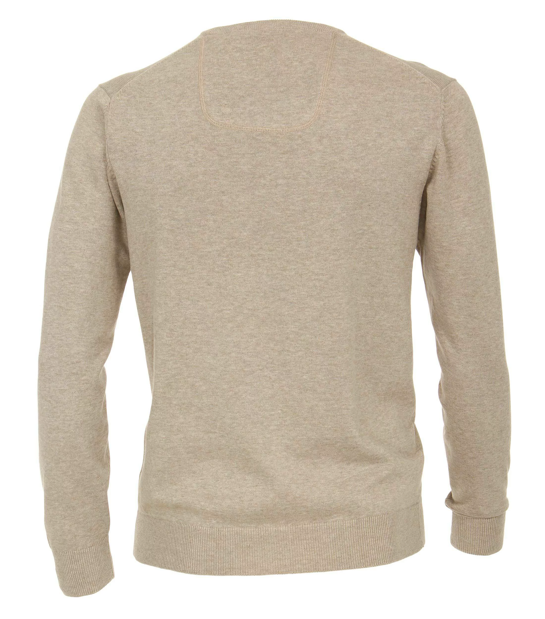 CASAMODA V-Ausschnitt-Pullover Basic (1-tlg) Pullover - Baumwolle - Atmungs günstig online kaufen