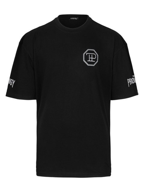 trueprodigy Oversize-Shirt Dilan Logoprint Rundhals dicker Stoff günstig online kaufen