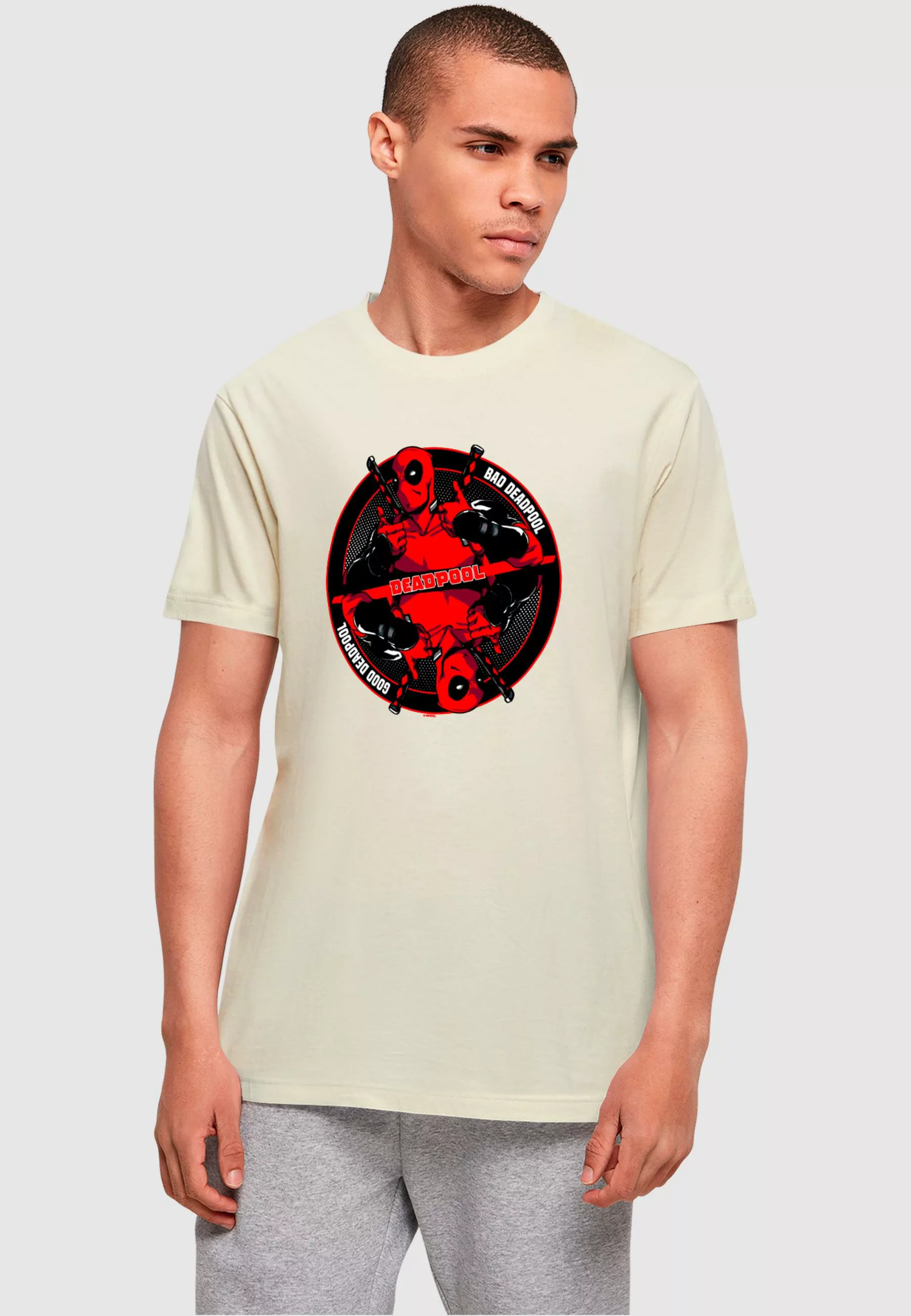 ABSOLUTE CULT T-Shirt "ABSOLUTE CULT Herren Deadpool - Good Bad T-Shirt" günstig online kaufen