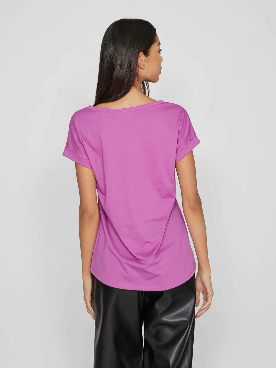 Vila Rundhalsshirt VIDREAMERS NEW PURE T-SHIRT/SU-NOOS Basic Damen-T-Shirt günstig online kaufen