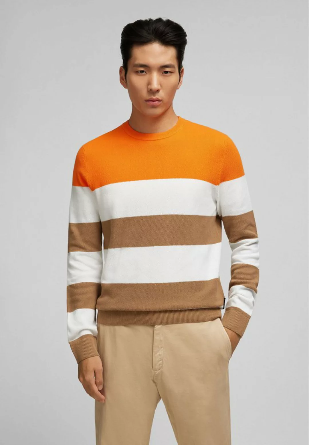 HECHTER PARIS Strickpullover im modischen Colour-Blocking-Design günstig online kaufen