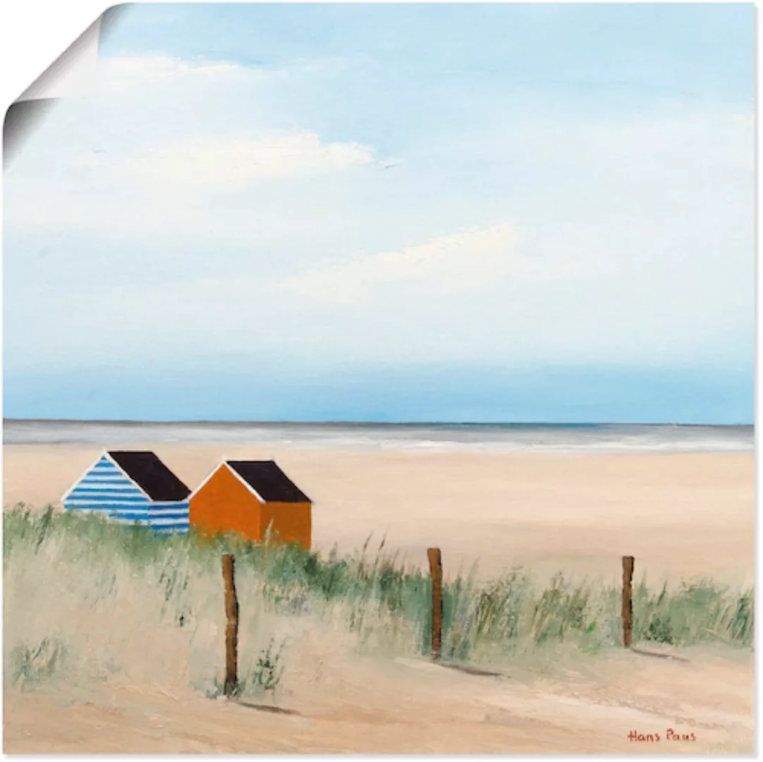 Artland Wandbild "Sonniger Morgen V", Strand, (1 St.), als Leinwandbild, Po günstig online kaufen