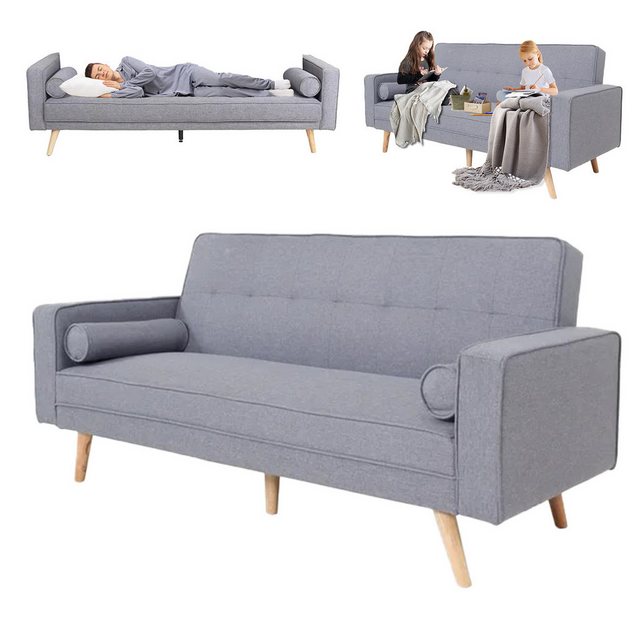 Happy Home Sofa Sofa Schlafsofa mit verstellbarer Rückenlehne günstig online kaufen