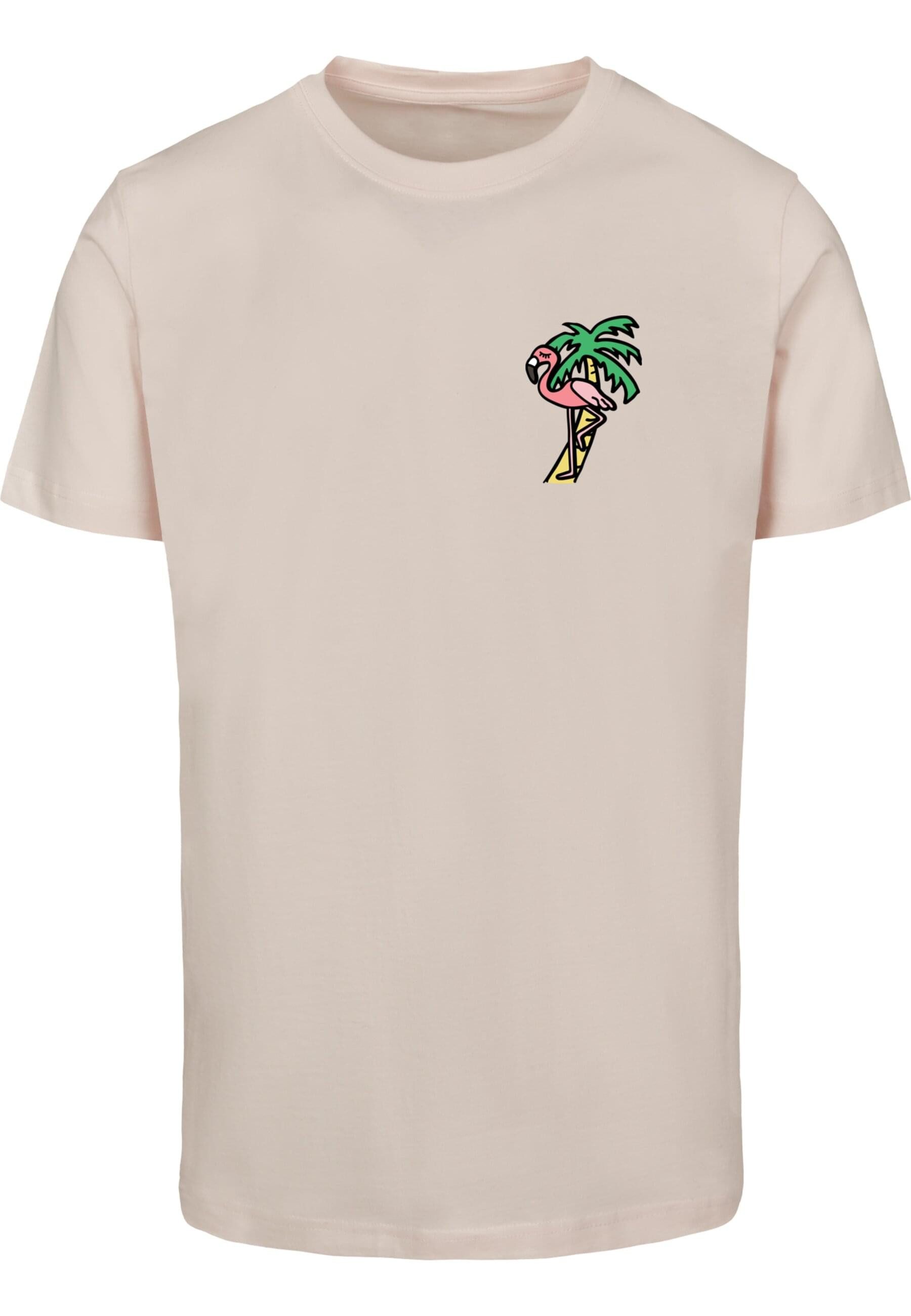MisterTee Kurzarmshirt "MisterTee Herren Flamingo T-Shirt Round Neck", (1 t günstig online kaufen