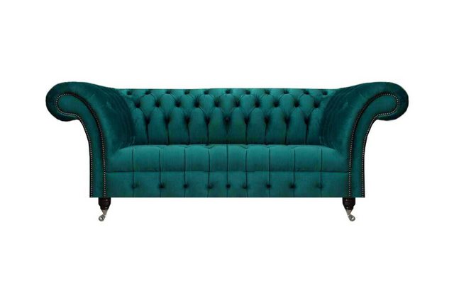 Xlmoebel Sofa Chesterfield Polstersofa in Grün für drei Personen - stilvoll günstig online kaufen