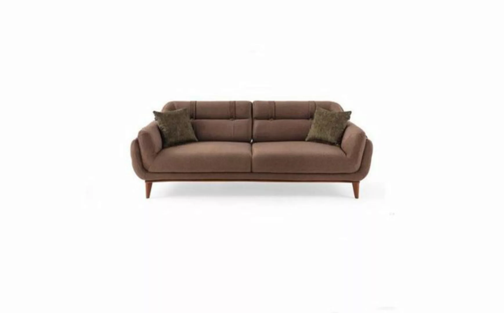 JVmoebel 3-Sitzer Brauner Polster Dreisitzer 3-Sitzer Wohnzimmer Sofas Exkl günstig online kaufen