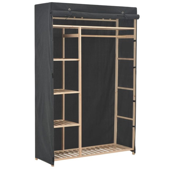 vidaXL Kleiderschrank Kleiderschrank Stoffschrank Grau 110 x 40 x 170 cm St günstig online kaufen