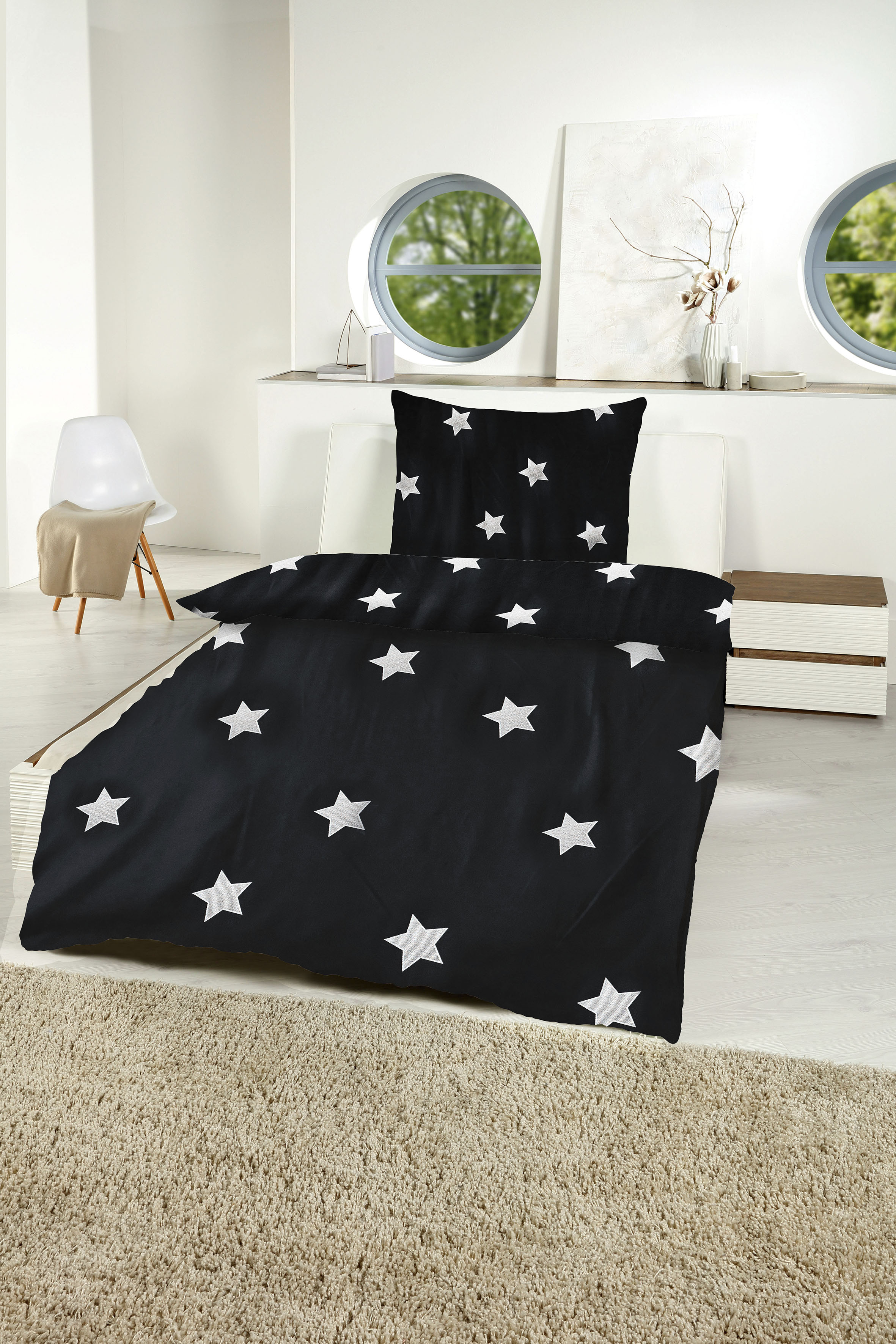 Gold-Line Bettwäsche »Metallic Sterne«, hochwertiger Metallicdruck günstig online kaufen