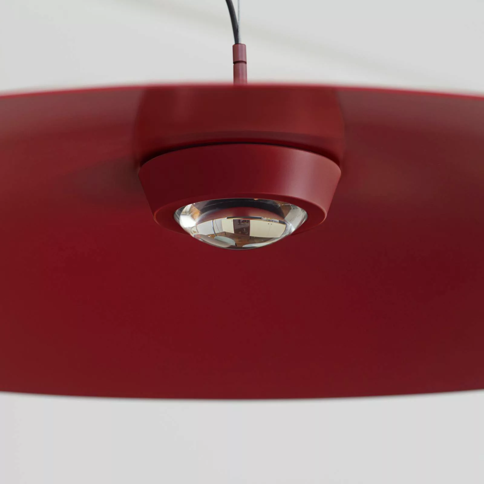 Luceplan Koinè LED-Hängeleuchte 927 Ø110cm rot günstig online kaufen