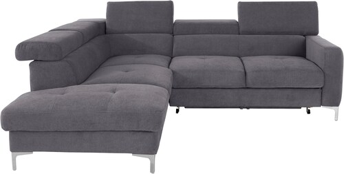 COTTA Ecksofa "Sammy L-Form", mit Kopfteilverstellung, wahlweise mit Bettfu günstig online kaufen