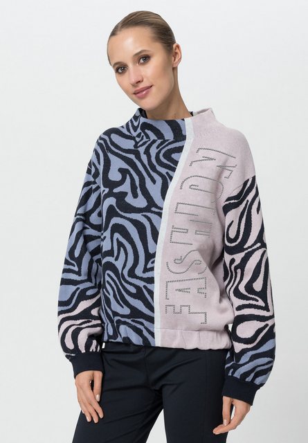 TUZZI Strickpullover mit Animal-Wellen-Print günstig online kaufen