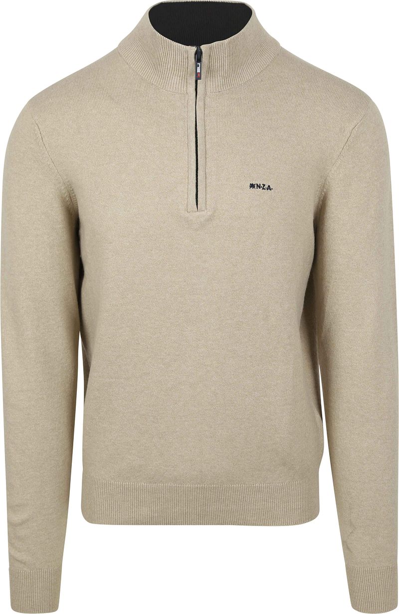 NZA Half Zip Pullover Christopher Melange Sand - Größe XL günstig online kaufen