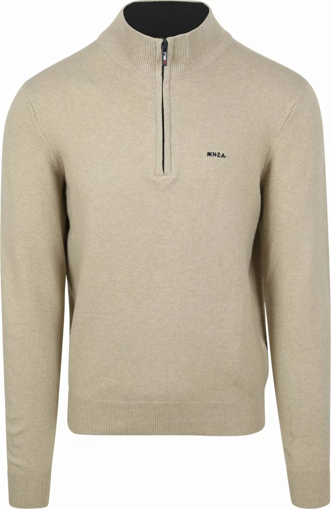 NZA Half Zip Pullover Christopher Melange Sand - Größe 3XL günstig online kaufen