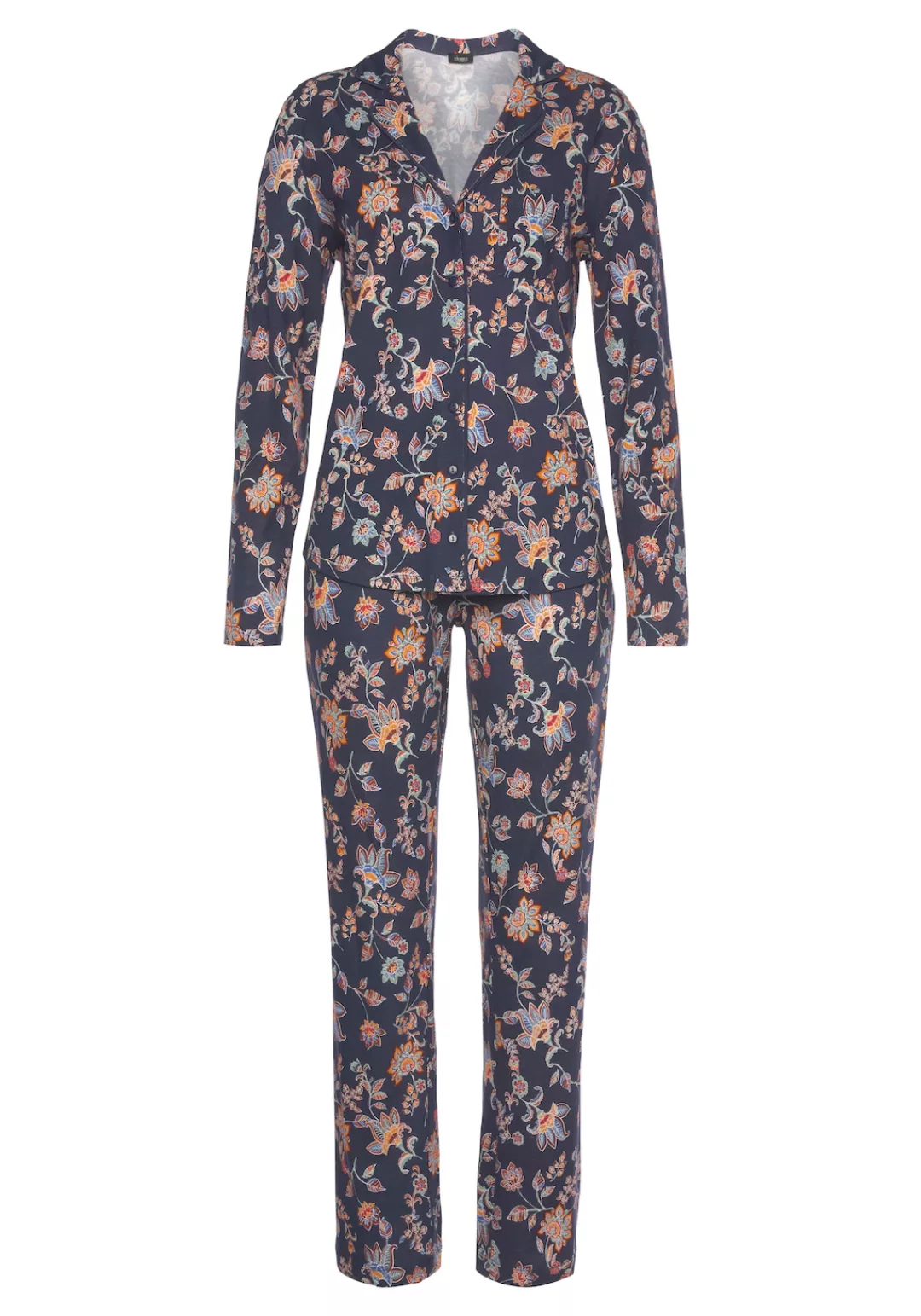 Vivance Dreams Pyjama, (2 tlg., 1 Stück), im klassischen Stil günstig online kaufen